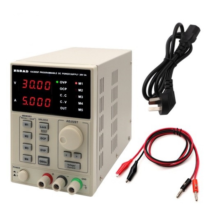 Korad KA3005D DC Güç kaynağı 30V/5A 110V/220V 