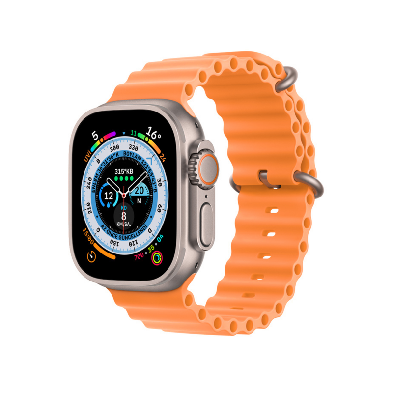 Watch 8 Ultra Max 2023 Android İos Uyumlu Akıllı Saat Turuncu