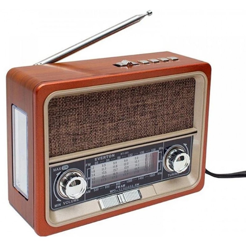 Nostalji Bluetooth Ahşap Modelli Radyo