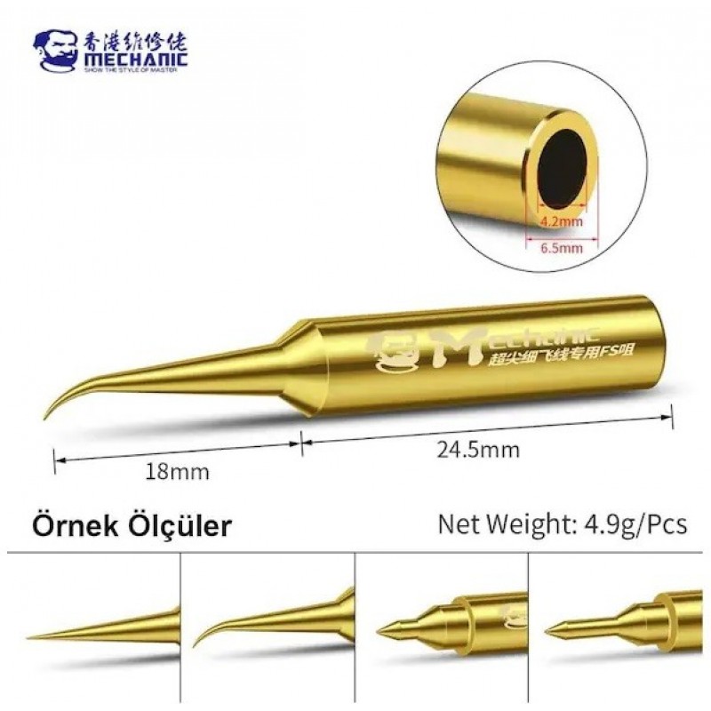 Mechanic 0.2mm Bakır Eğiri Havya Ucu 