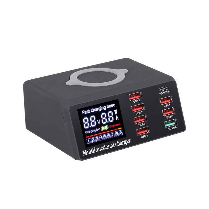 Fast Charger X9 100W 8 Portlu Ledli Güç Kaynağı