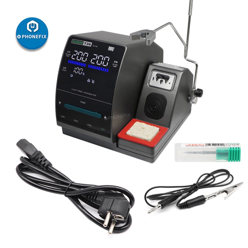 Sugon T36 havya istasyonu 1s hızlı ısıtma 300W güç JBC lehim ucu